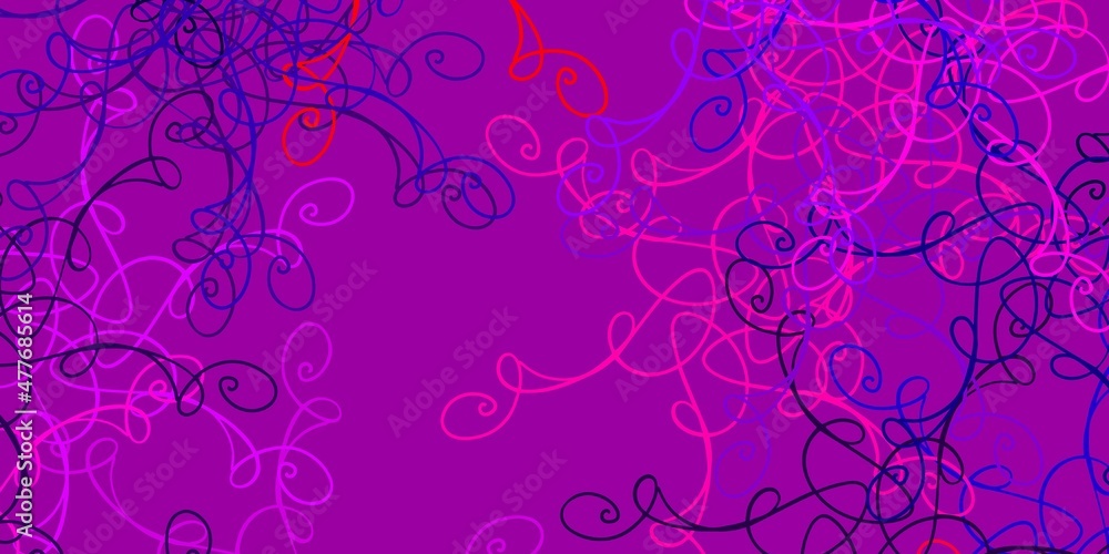 Light Purple, Pink vector background with wry lines. Light Purple, Pink vector background with wry lines.