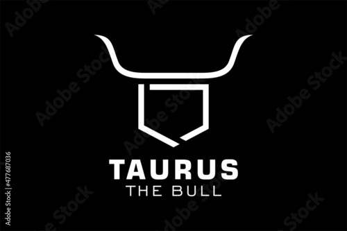 Letter L logo, Bull logo,head bull logo, monogram Logo Design Template Element