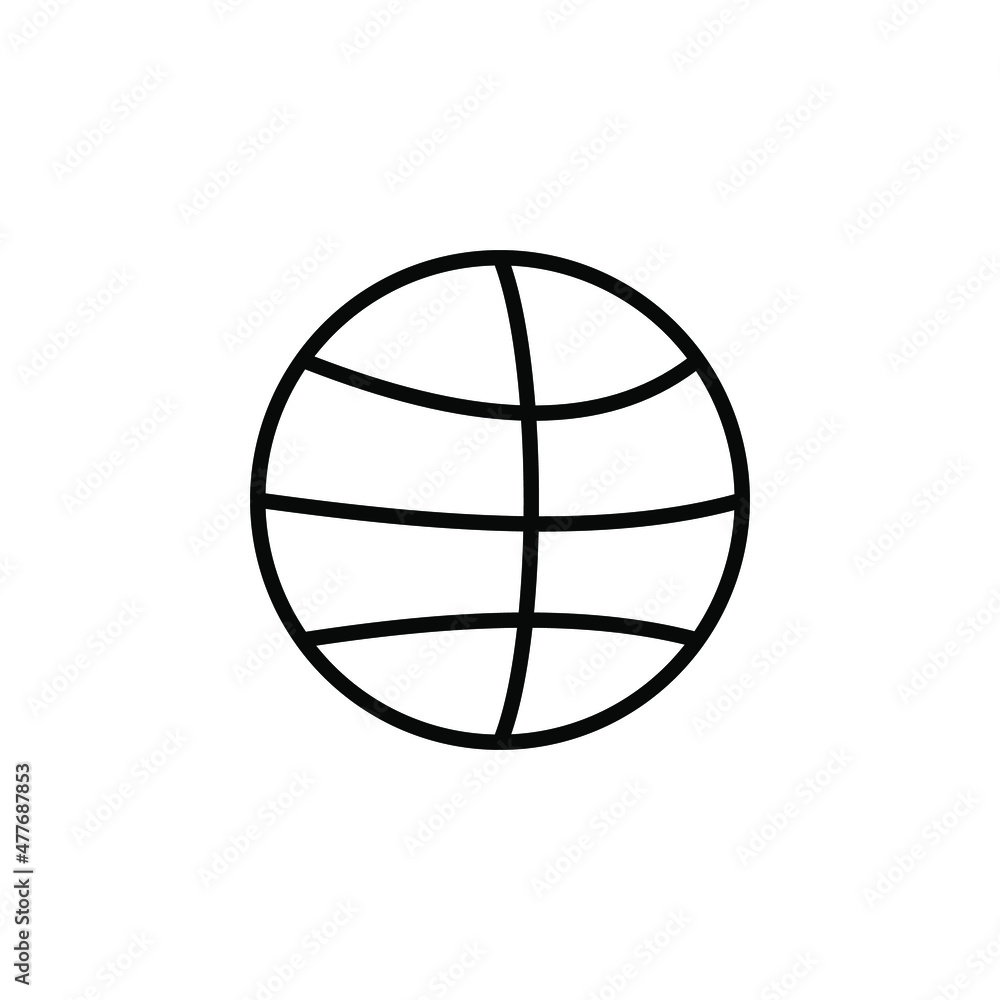 Basketball, Sport, Ball, Game Line Icon, Vector, Illustration, Logo Template. Suitable For Many Purposes Basketball, Sport, Ball, Game Line Icon, Vector, Illustration, Logo Template. Suitable For Many Purposes