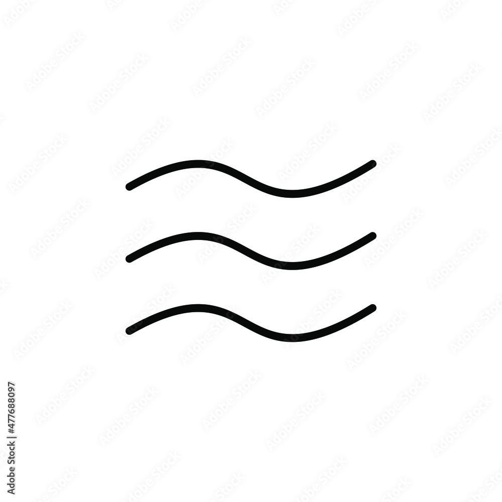 Water Line Icon, Vector, Illustration, Logo Template. Suitable For Many Purposes. Water Line Icon, Vector, Illustration, Logo Template. Suitable For Many Purposes.