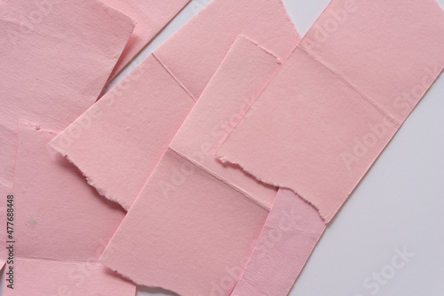 torn pink paper background