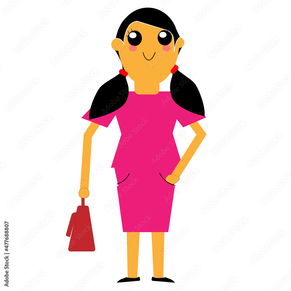 Fototapeta premium illustration design of cartoons characters with some various style 