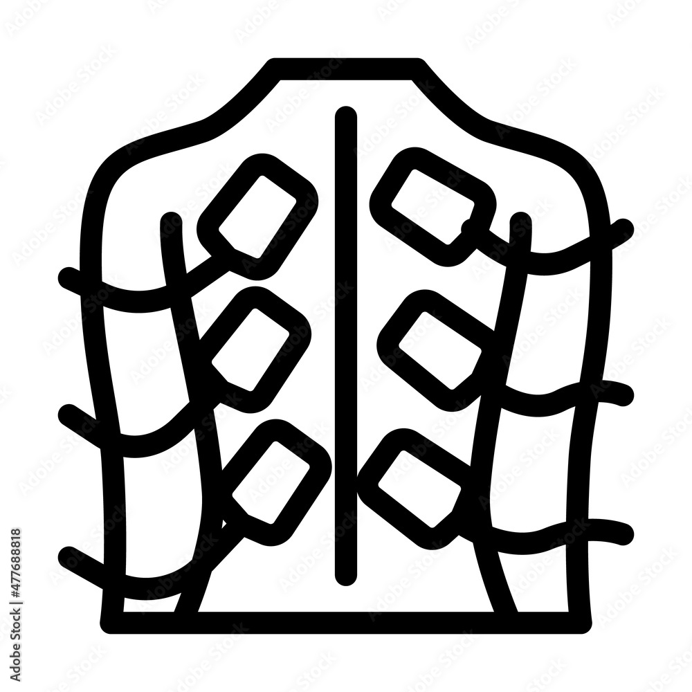 stimulation therapy line icon vector. stimulation therapy sign. isolated contour symbol black illustration stimulation therapy line icon vector. stimulation therapy sign. isolated contour symbol black illustration