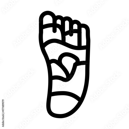 shiatsu massage line icon vector. shiatsu massage sign. isolated contour symbol black illustration