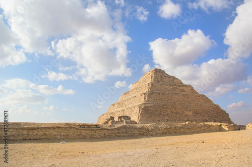 The Pyramid of Djoser  or Djeser and Zoser   or Step Pyramid in the Saqqara necropolis  Egypt