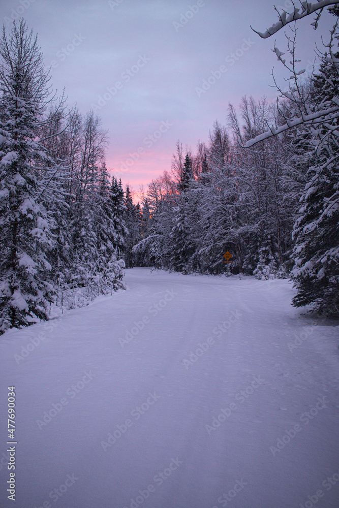 Winter back roads Winter back roads