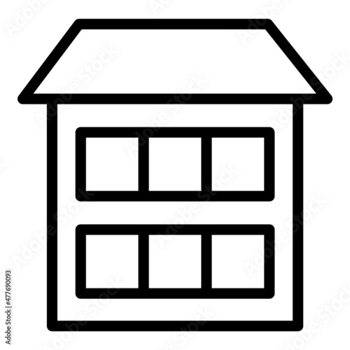 Wallpaper Mural House Flat Icon Isolated On White Background Torontodigital.ca