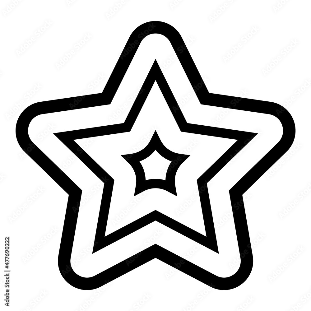 Stars Flat Icon Isolated On White Background Stars Flat Icon Isolated On White Background