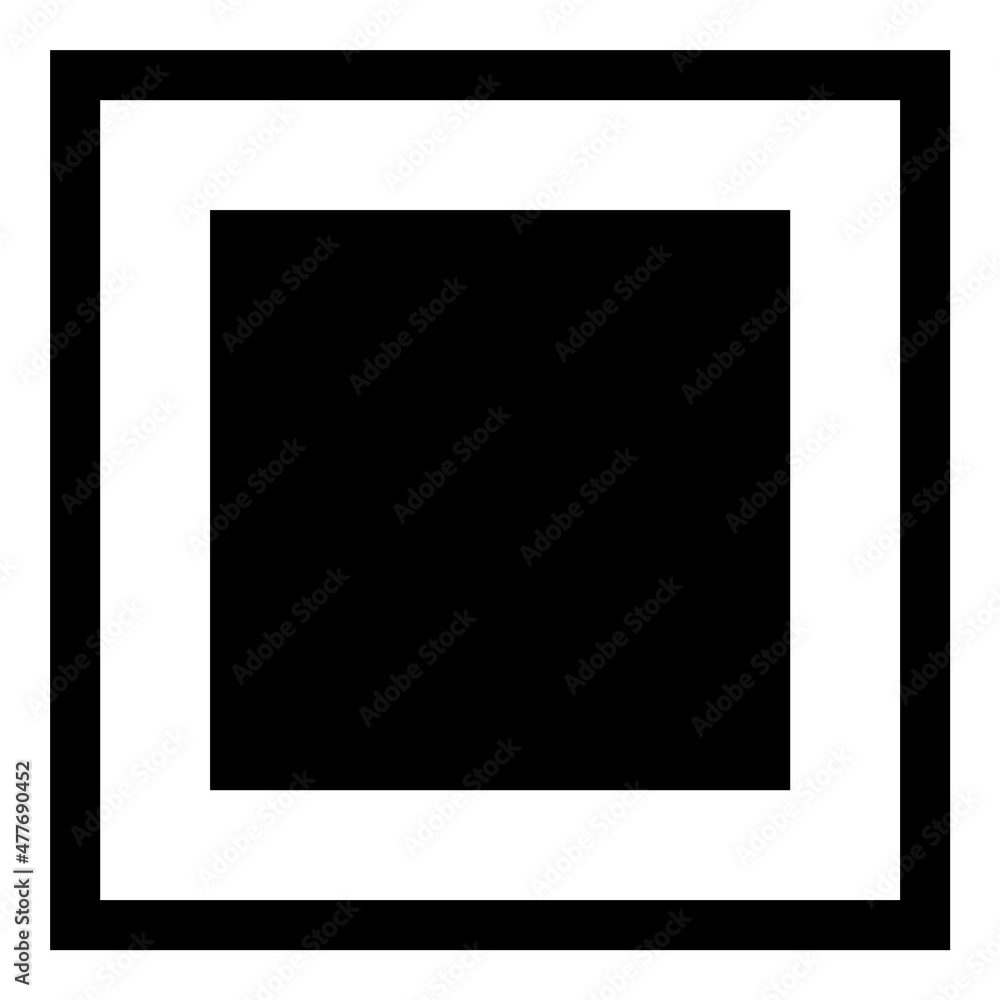 Square Flat Icon Isolated On White Background Square Flat Icon Isolated On White Background