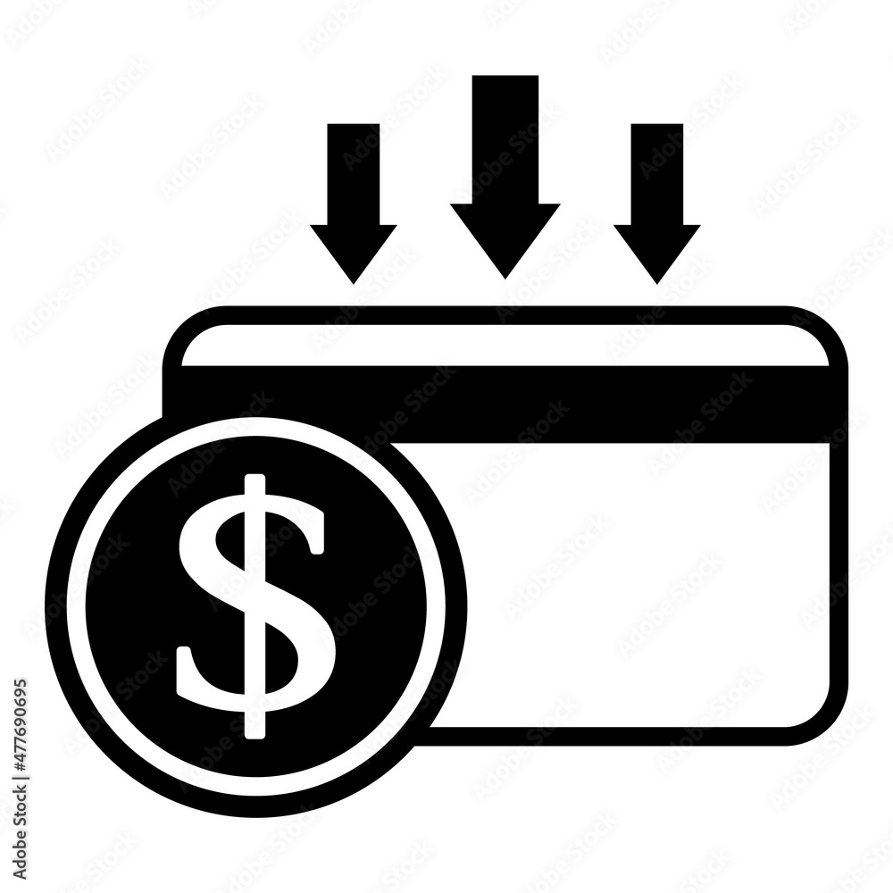 Dollar Flat Icon Isolated On White Background