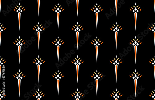 Geometric ethnic oriental seamless pattern traditional Design for background