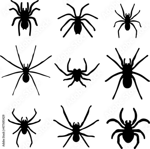 Spiders Silhouette Pack © PapaGray