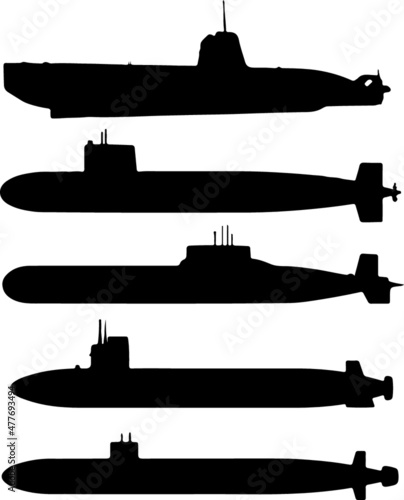 Submarine Silhouette Pack