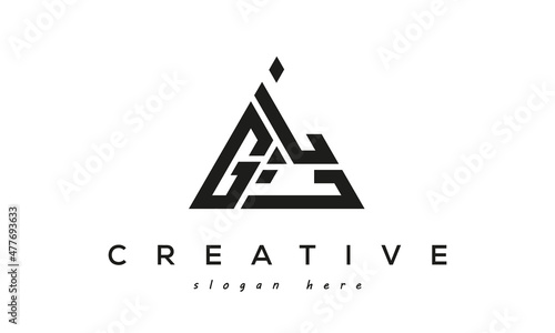 GLL creative tringle letters logo design photo