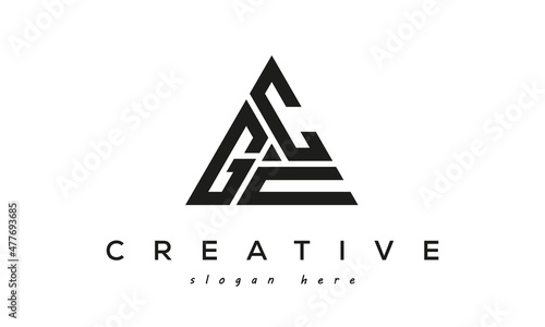 GCN creative tringle letters logo design photo