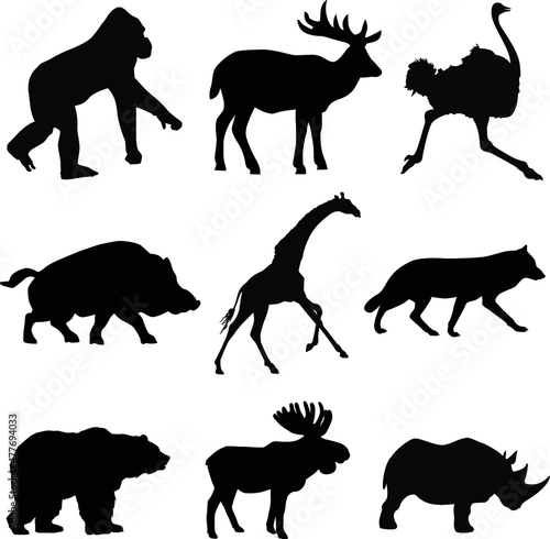 Wild Animals Silhouette Pack