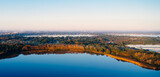 Aerial view of City of Orlando in the morning	
