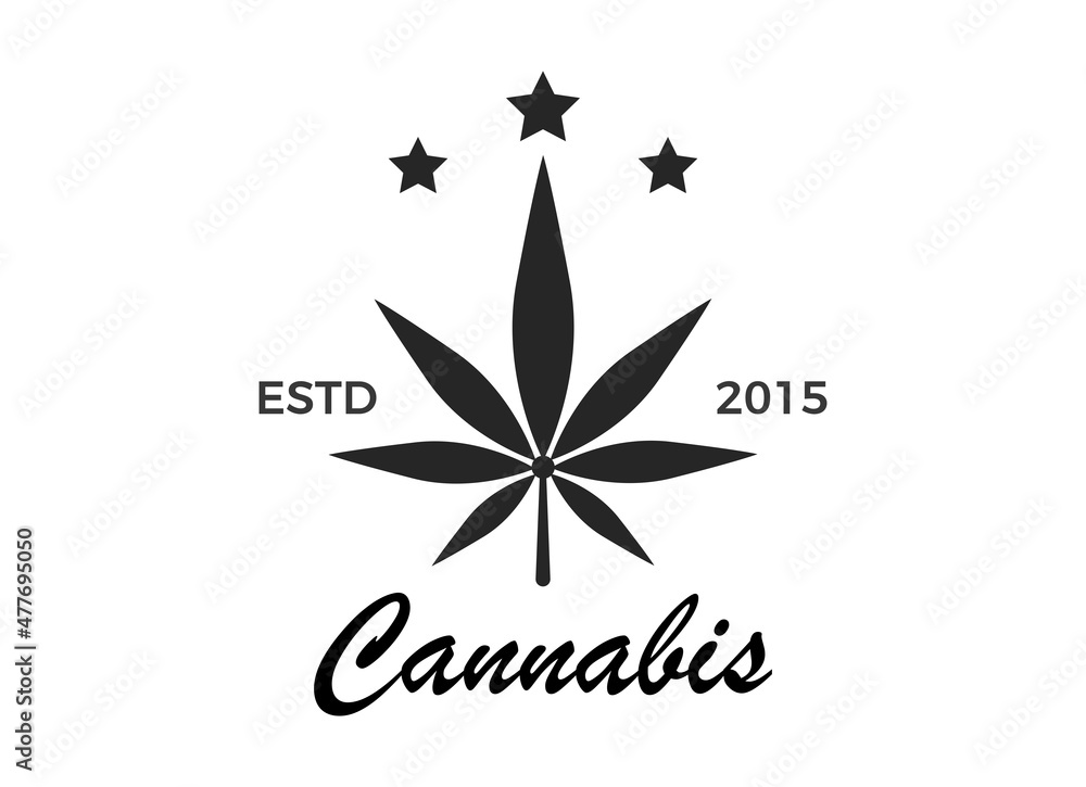 Cannabis Logo Designs. Marijuana Vector Illustration. 