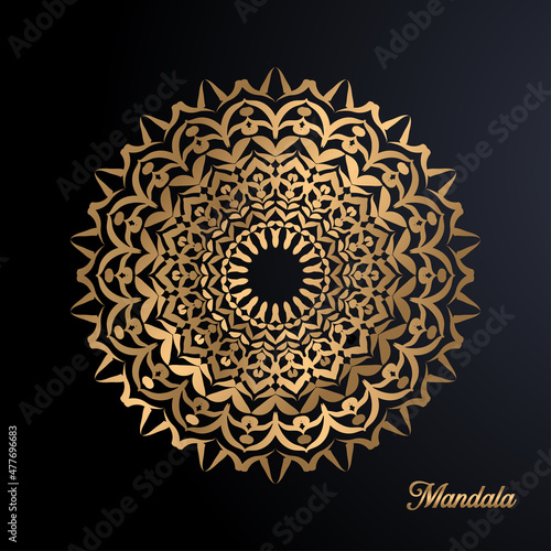 Luxury Mandala Design Ornaments Gold 