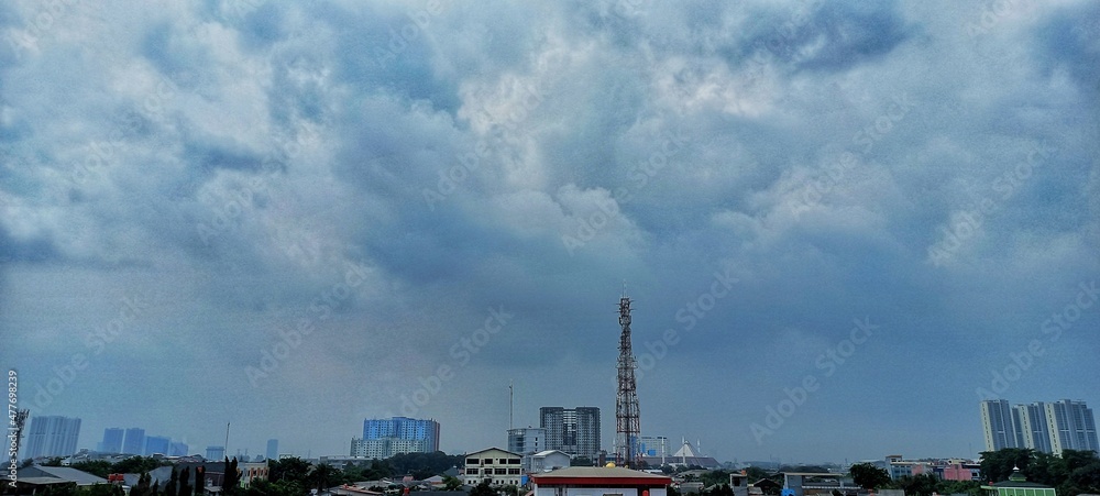 landscape with jakarta view