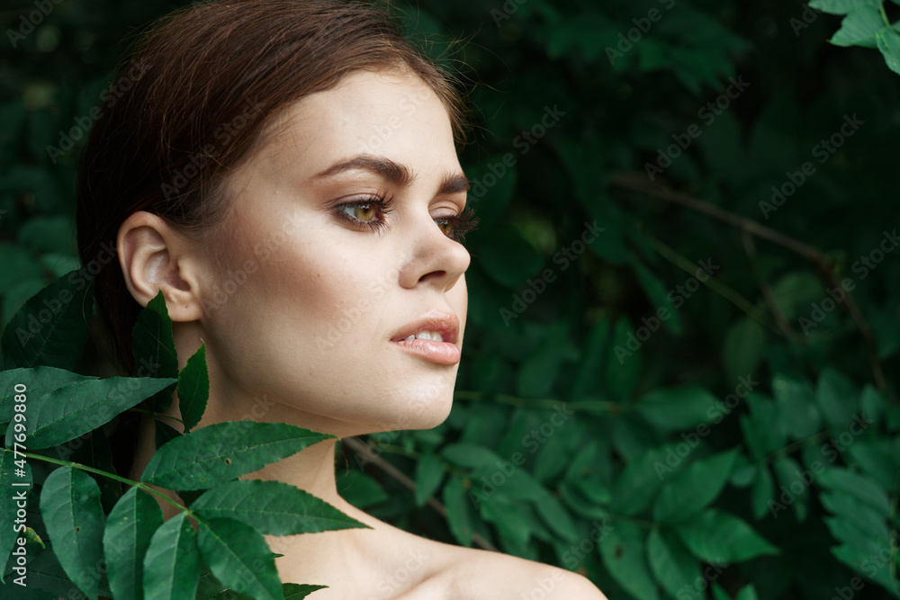 attractive woman makeup spa nature fresh air Lifestyle attractive woman makeup spa nature fresh air Lifestyle