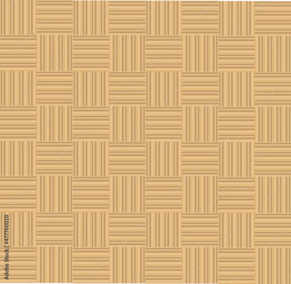 Seamless of light beige wood.Laminate square.Plank bamboo brown texture.Woven wicker wallpaper.Hardwood material.Surface for wall and floor.Realistic vector illustration. Seamless of light beige wood.Laminate square.Plank bamboo brown texture.Woven wicker wallpaper.Hardwood material.Surface for wall and floor.Realistic vector illustration.