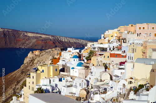 sunny day in oia greece