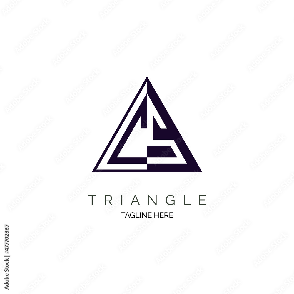 triangle abstract logo design template for brand or company and other triangle abstract logo design template for brand or company and other