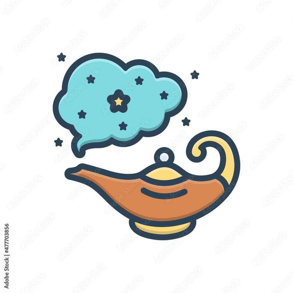 Obraz premium Color illustration icon for miracle