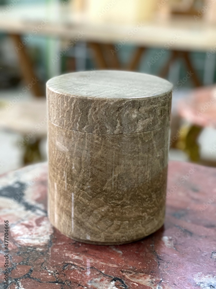 Naklejka premium A decoration made of marble for the interior