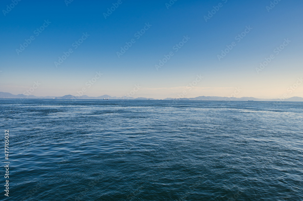 Obraz premium 瀬戸内海, 海峡, 島, 風景, 船, 橋, 自然, 空, 旅行, 浜, 景色, 雲