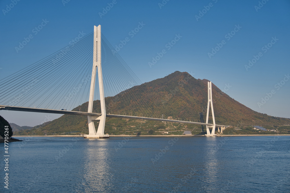 しまなみ海道, 吊り橋, 海峡, 大橋, 海, 旅行, 交通, 青空