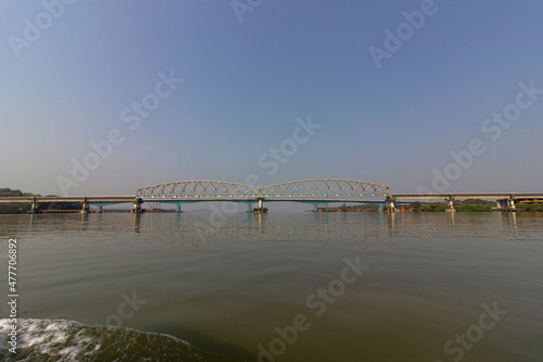Zuari Bridge between North Goa and South Goa, Goa, India © RealityImages