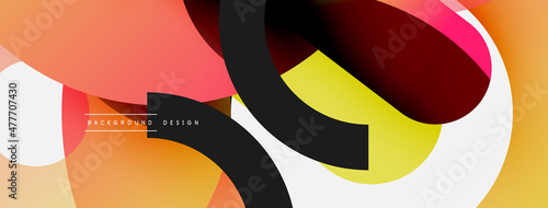 Circle abstract background. Vector illustration for wallpaper banner background card or landing page