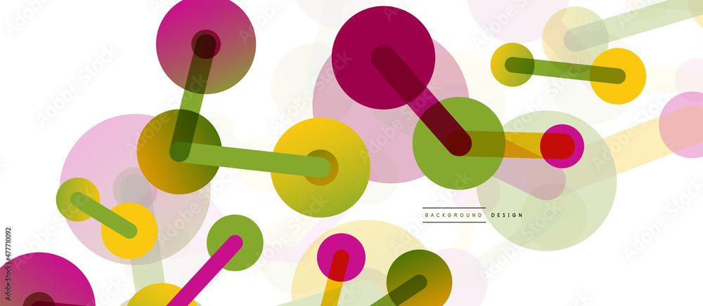Line points connections geometric abstract background. Circles connected by lines. Trendy techno business template for wallpaper, banner, background or landing Line points connections geometric abstract background. Circles connected by lines. Trendy techno business template for wallpaper, banner, background or landing