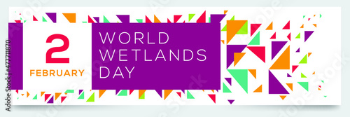 Slika na platnu Creative design for (World Wetlands Day), 2 February, Vector illustration