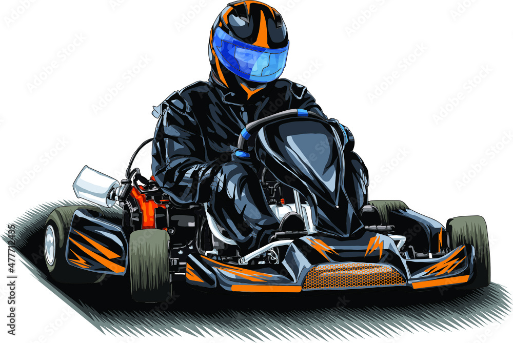 Go kart isolated on white background for poster, t-shirt print, business element, social media content, blog, sticker, vlog, and card. vector illustration.
Go kart isolated on white background for poster, t-shirt print, business element, social media content, blog, sticker, vlog, and card. vector illustration.
