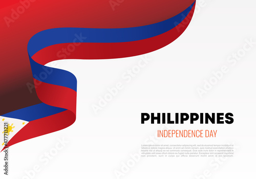 Philippines Independence day background banner poster for national celebration on June 12 and 13 th.