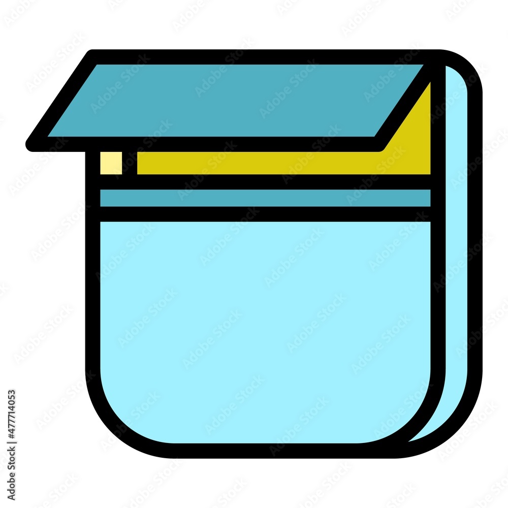 Ecology pack icon. Outline ecology pack vector icon color flat isolated Ecology pack icon. Outline ecology pack vector icon color flat isolated