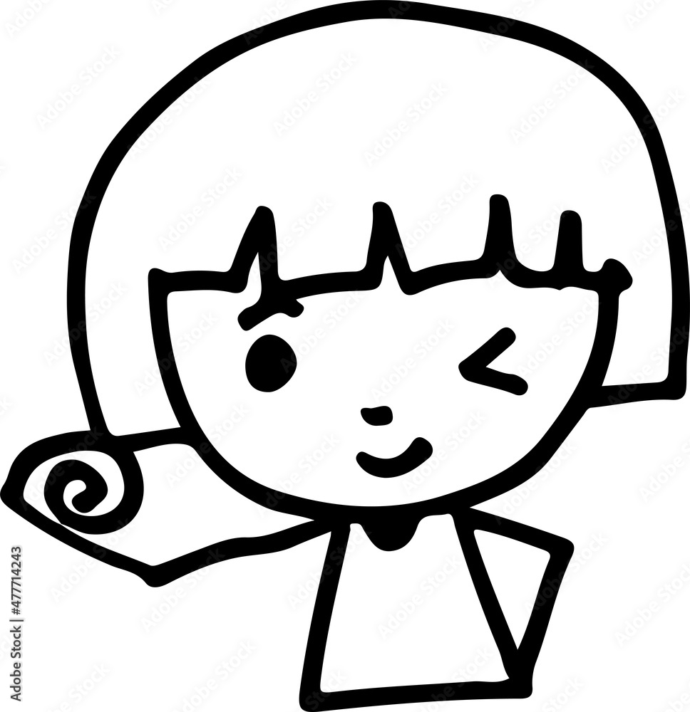 Draw cute cartoon people man and woman Stock Vector Adobe Stock