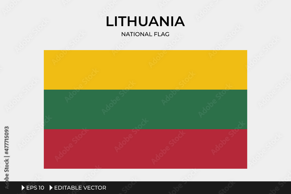 Illustration Flag of Lithuania Illustration Flag of Lithuania