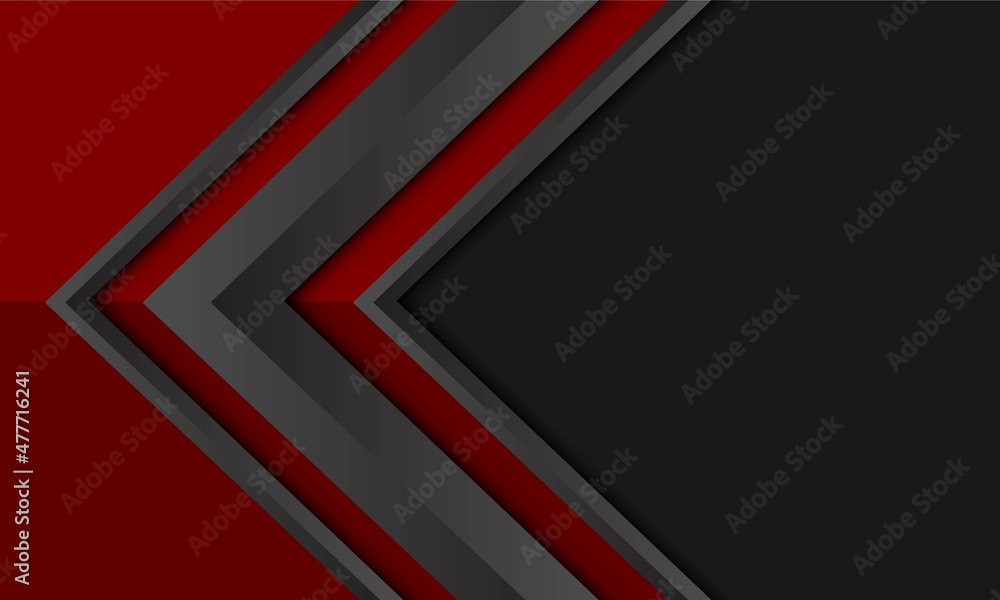 Abstract grey metallic arrow direction on dark red with blank space design modern futuristic background vector Abstract grey metallic arrow direction on dark red with blank space design modern futuristic background vector