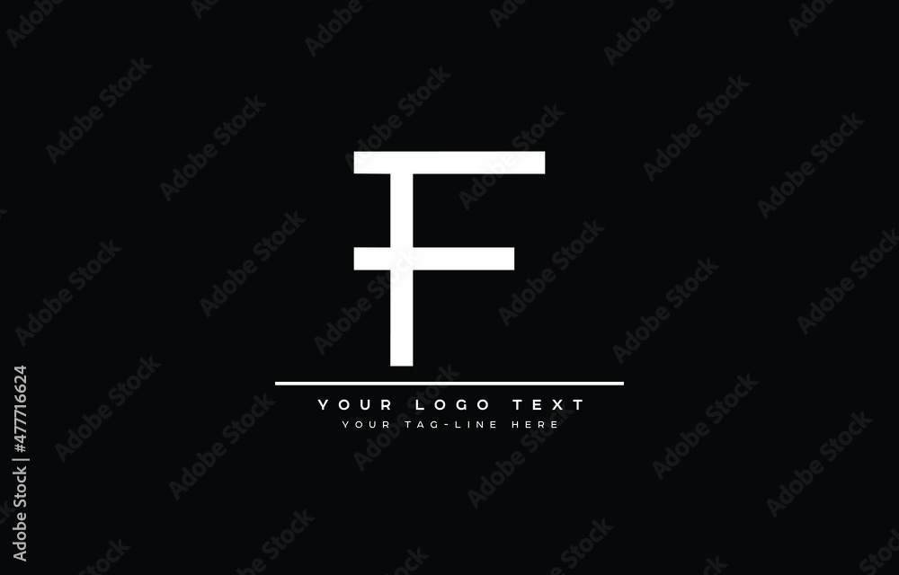letter F Clean and Minimal Initial Based Logo Design letter F Clean and Minimal Initial Based Logo Design