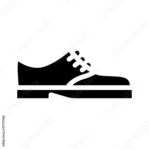 shoes for groom glyph icon vector. shoes for groom sign. isolated contour symbol black illustration