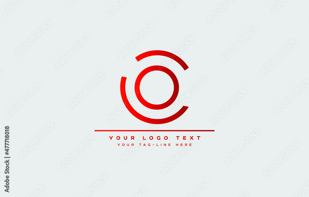 letter CO Clean and Minimal Initial Based Logo Design letter CO Clean and Minimal Initial Based Logo Design