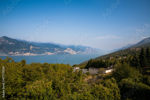 Fototapeta Naklejka Na Ścianę i Meble -  Lake Garda is the largest lake in Italy