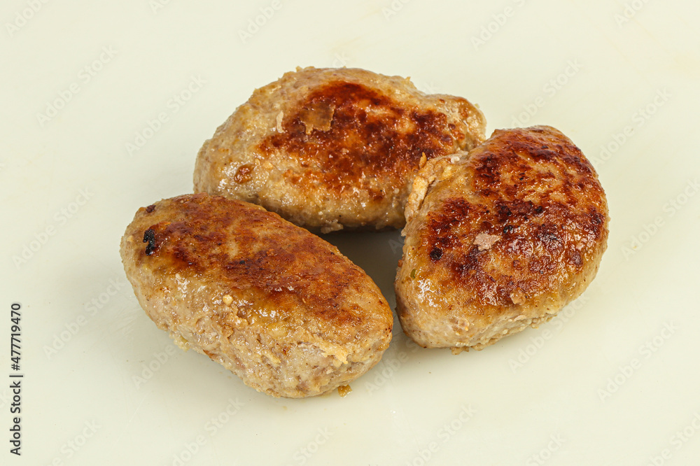Homemade roasted cutlet minced meat Homemade roasted cutlet minced meat