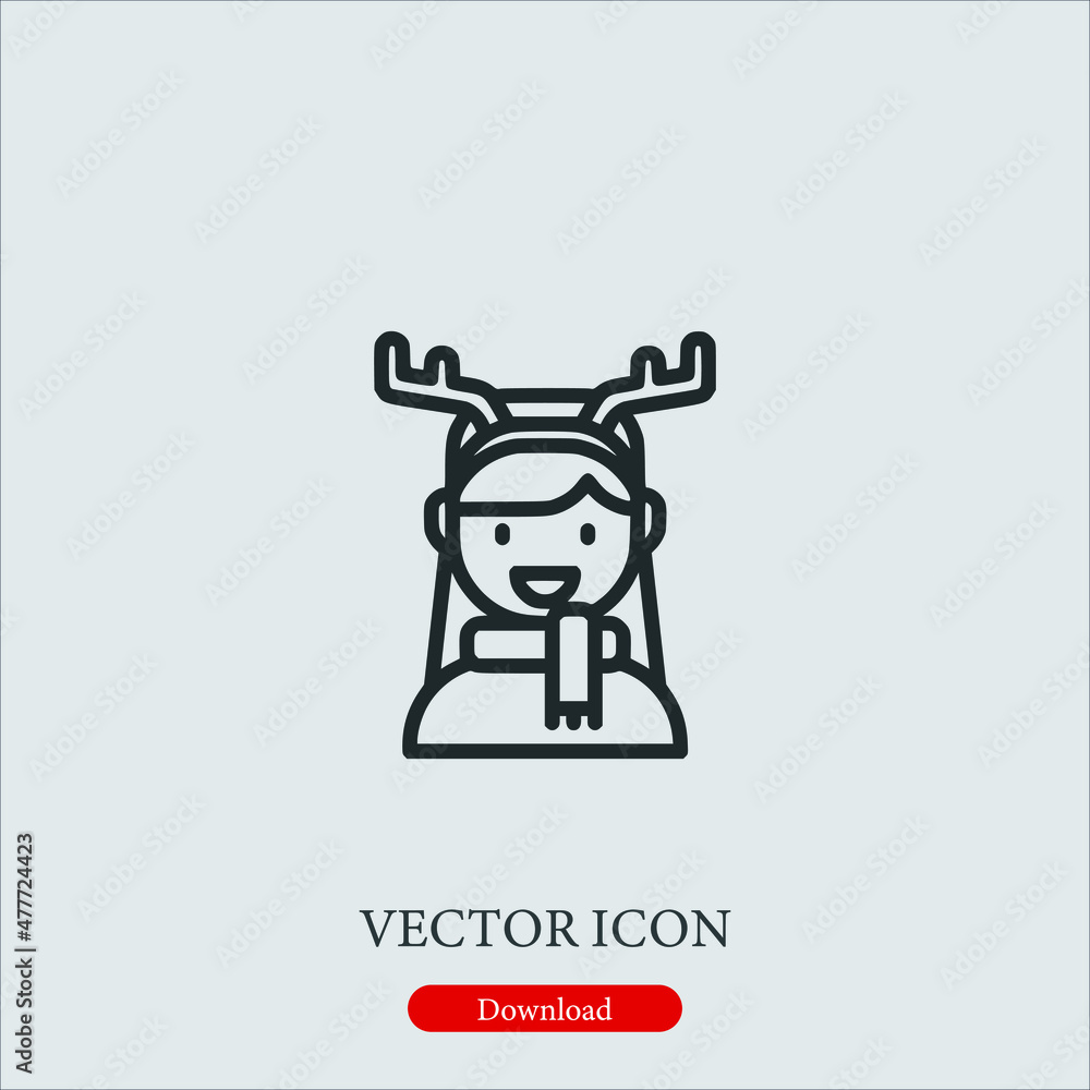 icon vector icon.Editable stroke.linear style sign for use web design and mobile apps,logo.Symbol illustration.Pixel vector graphics - Vector