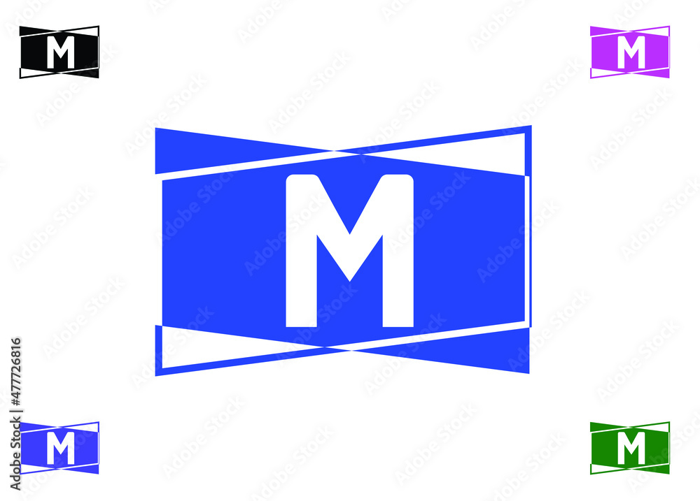 M letter logo and icon design template M letter logo and icon design template