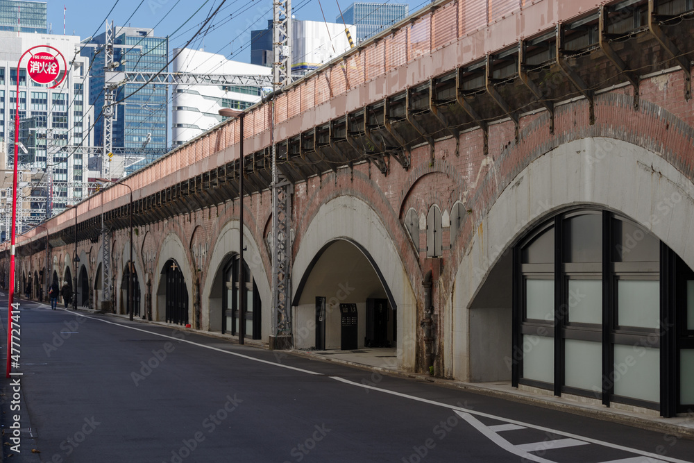 昭和時代の新橋駅周辺の風景